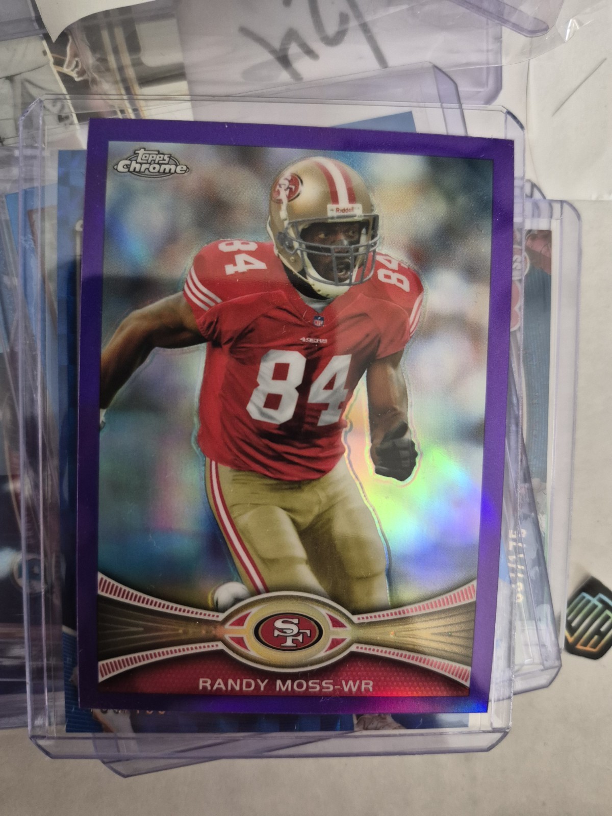 2012 Topps Chrome RANDY MOSS PURPLE REFRACTOR #/499 SP #32 HOF