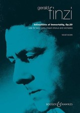 Intimations of Immortality: Ode. op. 20. tenor, mixed choir SATB and orchestra