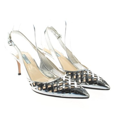 Slingbacks Prada Metallic 41 EUR