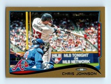 Chris Johnson Braves 2014 Topps Gold Parallel #'d 0726/2014 #619