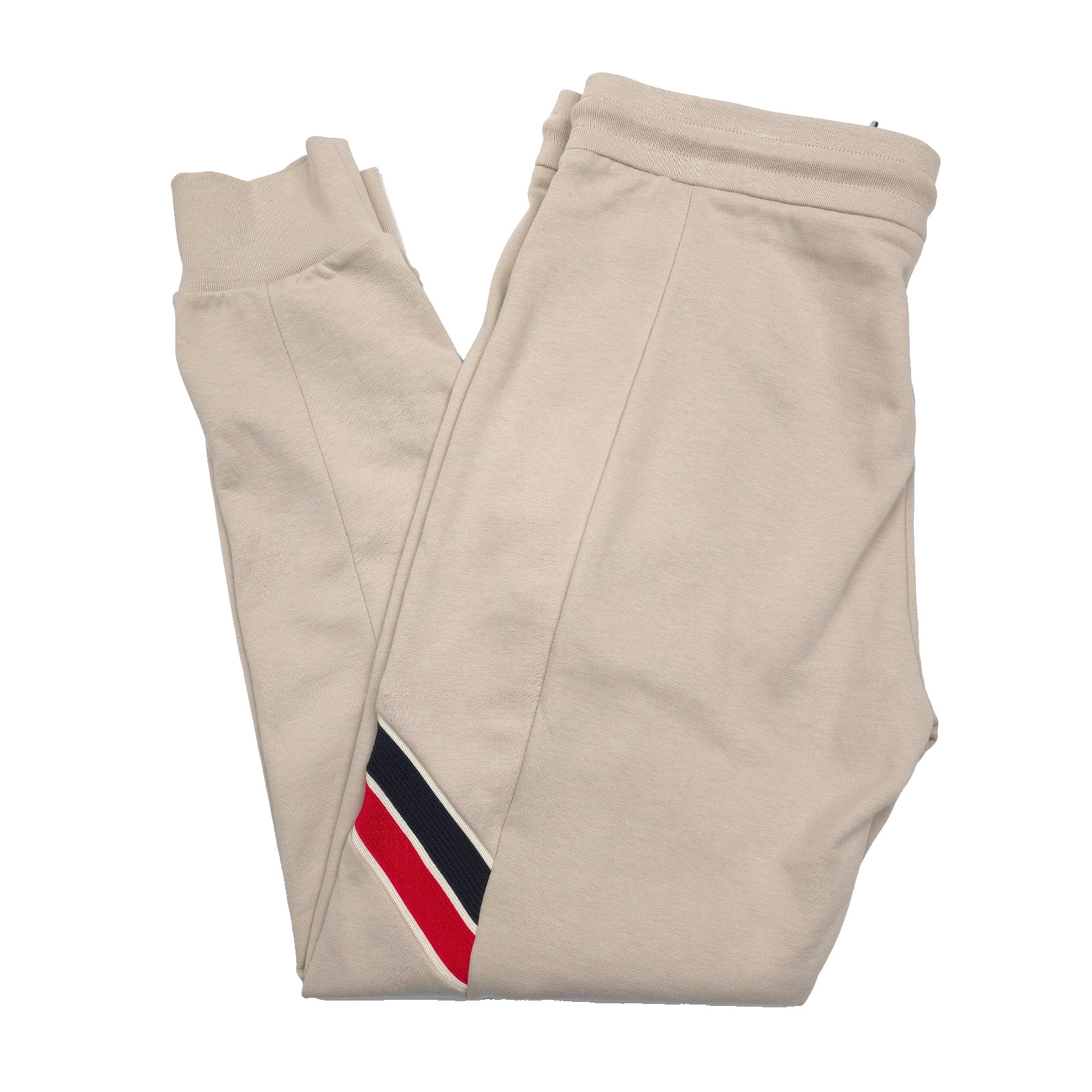 845 Moncler Beige Cotton Blend Logo Jogger Pants Mens Size XL 107890₽