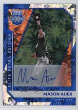 2021 Panini Elite Extra Edition Blue Signatures 10/20 Mason Auer #161 Auto a3i