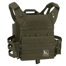 KRYDEX 2.0 Tactical Plate Carrier Jump Quick Release Vest MOLLE Panel Green