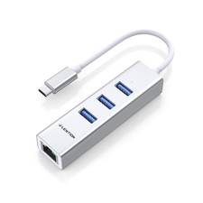 3 Port USB to Ethernet Adapter, USB to RJ45 Ethernet Adapter, Computer Networ...
