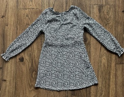 Art Class Girls Size Small Dress Long Sleeve Black White