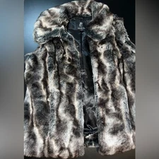 Rachel Zoe Faux Fur Vest Mob wife  NWOT size Small