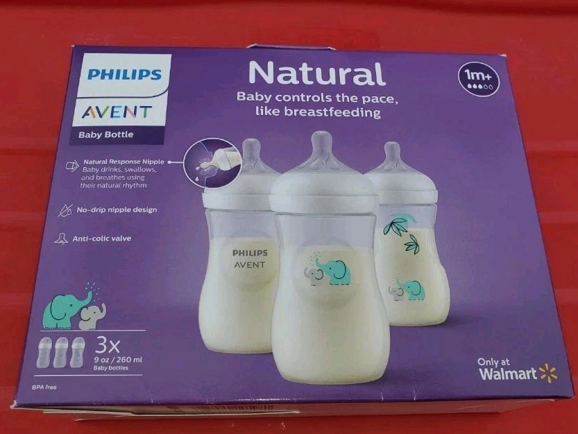 Philips AVENT Natural Baby Bottle Natural Response Nipple, Teal Elephant Design
Opens in a new windo