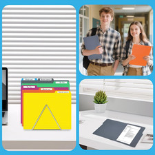 120 Pack Colored File Folders 1/3 Cut Tab Letter Size 8.5" X 11" Manila Folders