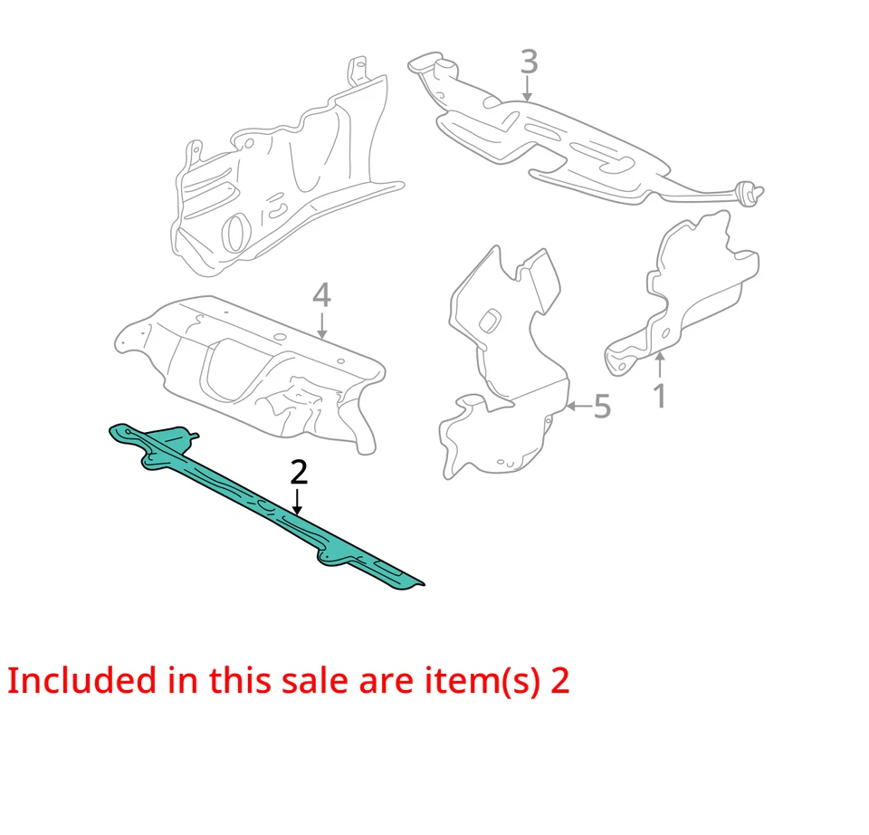 1997-2005 PONTIAC OLDSMOBILE GRAND AM ALERO SHIELD ENG SPH 22599670 - NOVO FABRICANTE DE EQUIPAMENTO ORIGINAL - Imagem 2 de 3