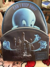 HTF NWT Loungefly Casper ghost Bag Mini Backpack. Casper Great Gift. Glows! 