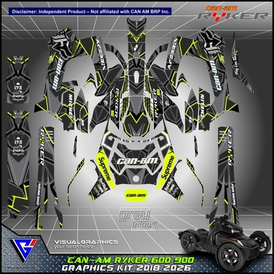 Can Am RYKER 600 900 Grafik Kit 2018 2019 2020 2026 Aufkleber Decals ATV UTV MX