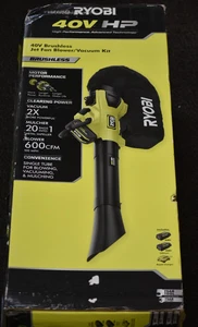 Ryobi 40V Brushless Leaf Blower - Green/Black (RY404150VNM) Kit. New Sealed!