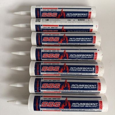 7 SPECIFIED TECHNOLOGY SSS100 TUBE FIRE SEALANT Intumescent Firestop Lot NEW