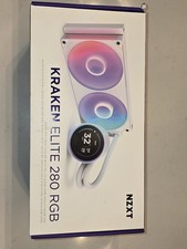 NZXT Kraken Elite 280 RGB 2x140mm AiO Liquid CPU Cooler - Matte White