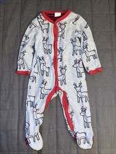 Reindeer Christmas One Piece Gray And Red Toddler Outfit 6 Months