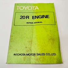 Toyota 20R Engine Repair Manual 1978 Service Shop Guide Pickup Celica Corona