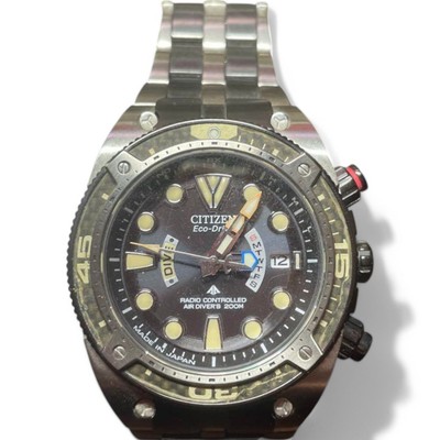Used Citizen Pro Master Marine Eco-Drive Titanium Watch 45mm DLC Buckle