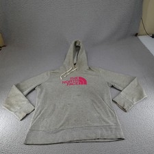 The North Face Hoodie Womens Large Gray Pullover Sweatshirt Hiking Camping Logo