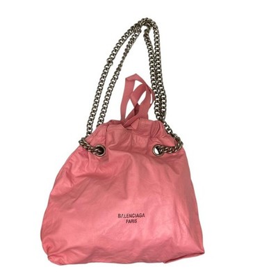 BALENCIAGA Bag: CRUSH TOTE S 742942 Pink W24H27D9cm w/o accessories;