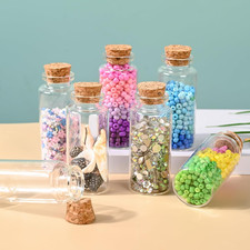 12PCS Mini Glass Bottle with Wood Cork Stoppers,30Ml DIY Decoration Glass Jar...
