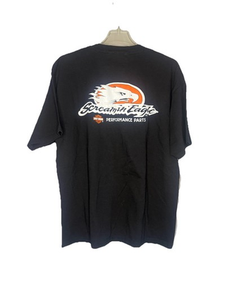 #ad Vintage Harley Davidson Screaming Eagle T Shirt Screaming Eagle Parts Black XL $19.99