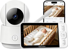 Babyphone avec caméra et application, moniteur vidéo de 5,0 pouces sans Wi-Fi, v