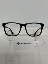 Bmw Motorsport Bs5006 001 Black Plastic Unisex Eyeglasses 55mm