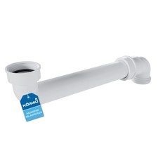 kör4u Raumsparablaufbogen 1 1/2" für Spültisch weiß Kunststoff Ablaufbogen