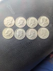 Lot Of 8 KENNEDY Half Dollar US Coins -    40% Silver - 1967- 1969