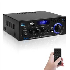 HiFi Verstärker mit Bluetooth 600W Party Musik Equipment AUX Anlage Stereo Audio