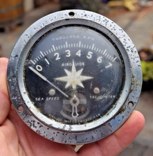 Vintage Airguide Sea Speed 7k Rpm Tachometer Classic Runabout