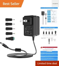 24V 1.5A DC Adapter - Compatible with Speakers, LED Strips, and Diffusers