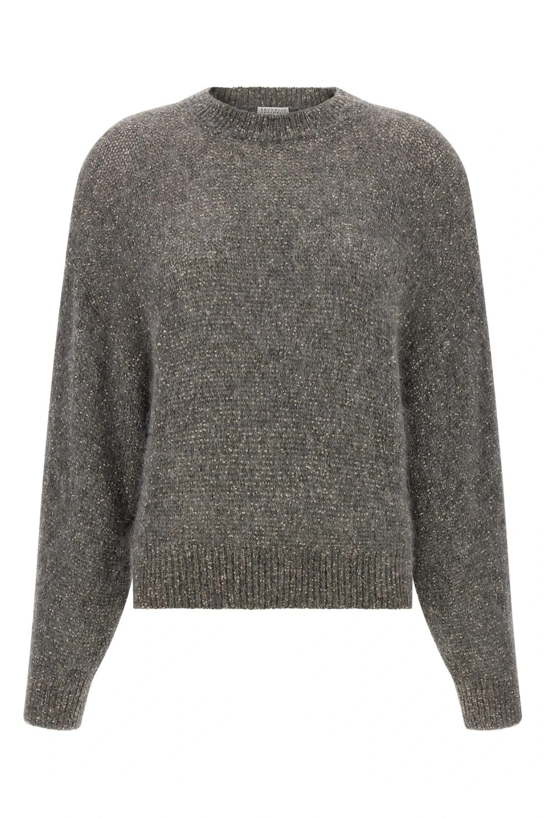 BRUNELLO CUCINELLI Diamante Grey Sweater New & Authentic