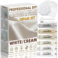 Cream Leather Repair Kit for Furniture, Vinyl Repair Kit for Car Interior, Sofa,