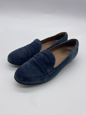 #ad Clarks Unstructured Cora Women’s Penny Loafers Navy Suede Size 6.5 Wide $21.52