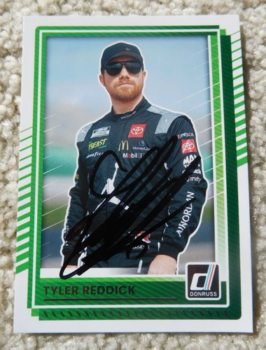 Tyler Reddick 2025 Donruss Nascar Signed Autographed Card 11 Michael Jordan 23XI
