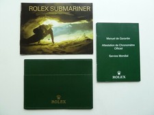 Rolex Submariner libretto set 3 pezzi - inglese dal 5 al 2009