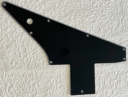 New Great-For Fit Gibson 76 Explorer Re-Issue Style Guitar Pickguard 3 Ply Black