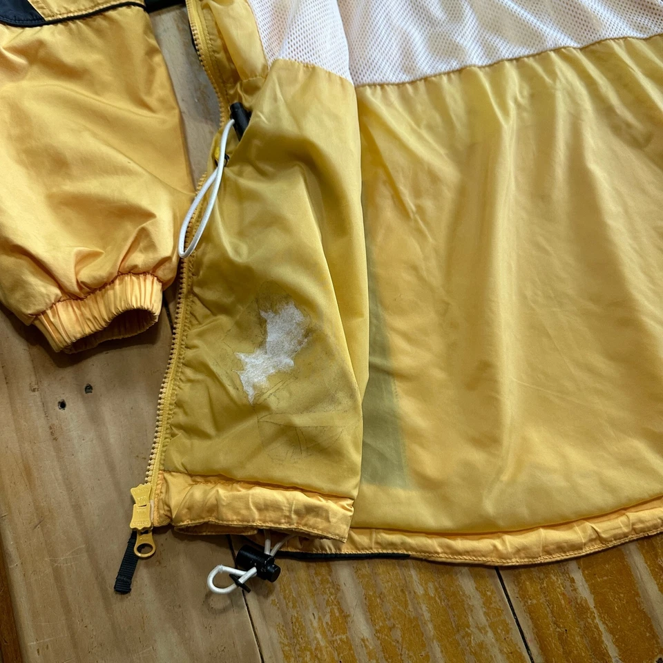 Chaqueta Columbia Para Mujer XL Forrada Amarilla De Colección Embalable Con Capucha Cremallera Completa Gorpcore Y2K Foto 3 de 4