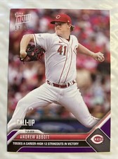 Andrew Abbott - 2023 MLB TOPPS NOW Card 520 - Purple Parallel 17/25 CALL-UP