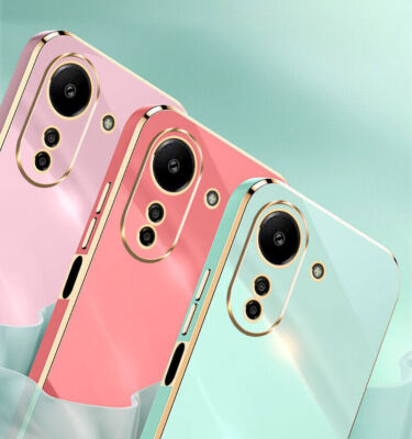 Candy Plating Luxury Frame Hybrid Rubber Case Cover For XiaoMi RedMi 13C