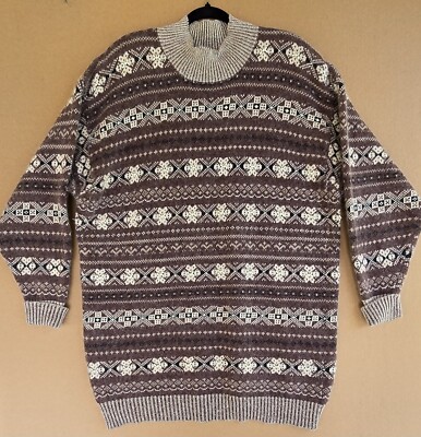 ALPINE JK COLLECTION Sweater Lambswool Angora Rabbit Embellished Pearl 22/24