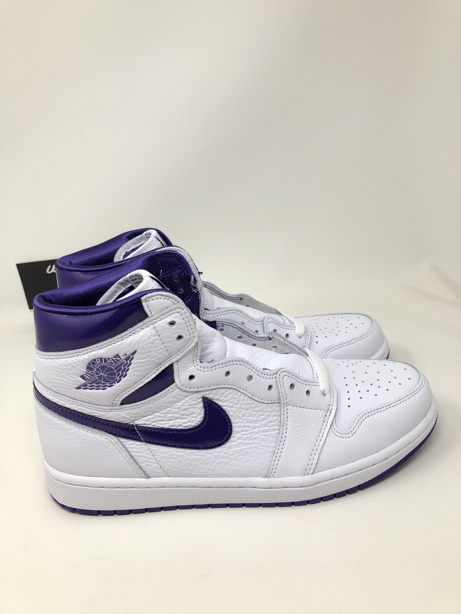 Nike Air Jordan One Court Purple Womens Size 10 Men High CD0461-151  New