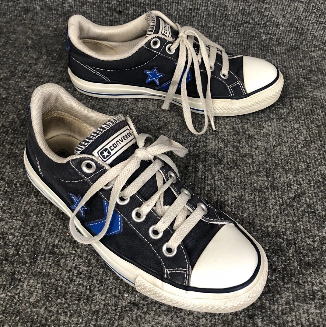 Converse mens navy hotsell blue canvas sneakers