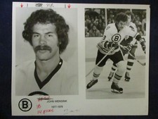 1978 John Wensink Boston Bruins hockey on/off ice NHL Vintage Glossy Press Photo