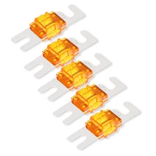 5pcs 40A Amp AFS MIDI Mini ANL Fuse Auto Stud Fuses Nickel Blade Boat Car Audio
