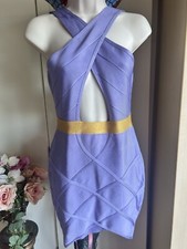 House of Celeb Boutique Purple Bodycon Mini Bandage Dress