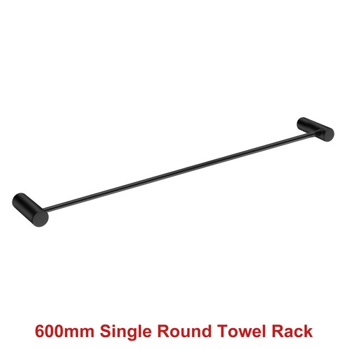 ACA SUS304 Bath Towel Rail Rack Hook Toilet Brush Paper Holder Accessory Black - Picture 10 of 65