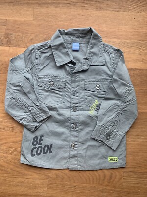 Dopodopo Shirt Size 80, Khaki Green