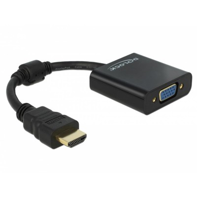 DELOCK HDMI Adapter A -> D-Sub15 St/Bu 65512 (4043619655120)